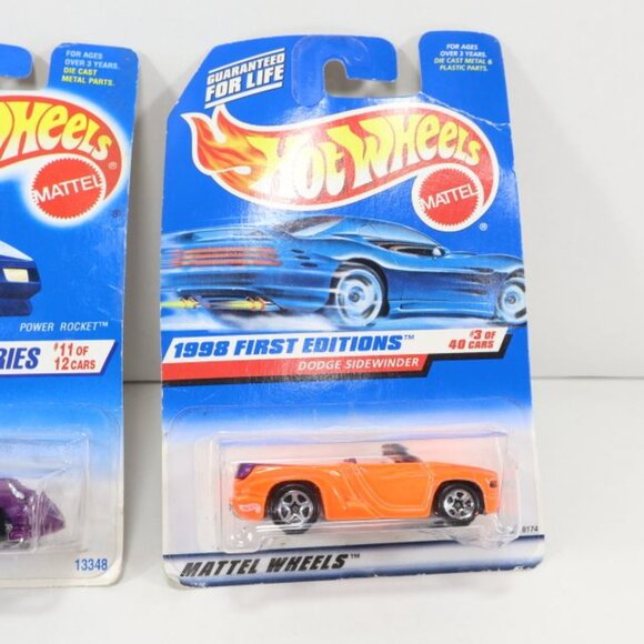 8 Hot Wheels Cars 1998 First Editions Vintage Collection Dodge Sidewinder - Picture 4 of 11